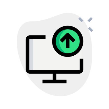 Veri veya dosyalar monitöre gönderiliyor.