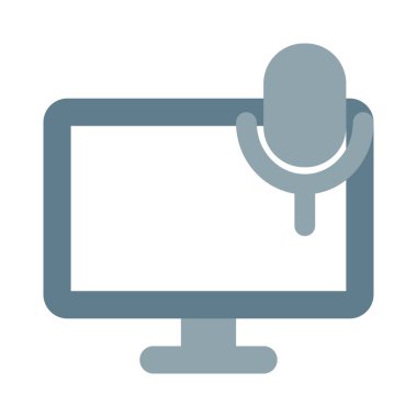 İletişim monitöründe bütünleşik mikrofon.