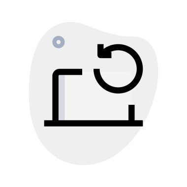 Yeni bir başlangıç için dizüstü bilgisayar yeniden başlatılıyor.