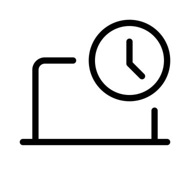 Güncel saat ve tarihi dizüstü bilgisayarda gösteriliyor.