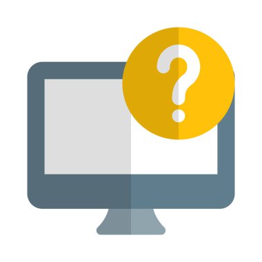 Yardım almak için masaüstünde soru işareti seçeneği.