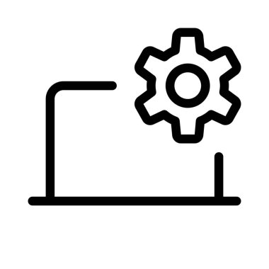 Dizüstü bilgisayardaki sistem ayarları değiştiriliyor.