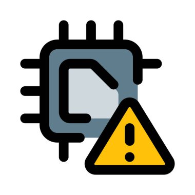 Veri transferini önlemek için mikroçipte uyarı.