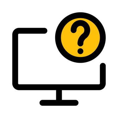 Monitör hakkında bir soruşturma ya da sorgu.