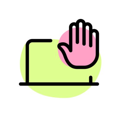 Komut için dizüstü bilgisayarın el özelliği.