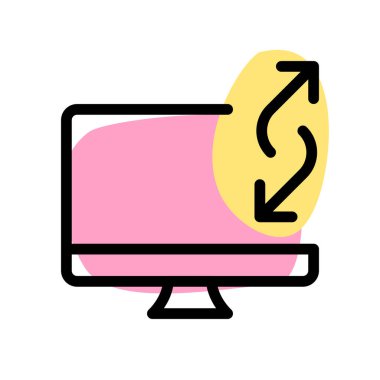 Veri transferi için masaüstü bilgisayarı kullanılıyor.