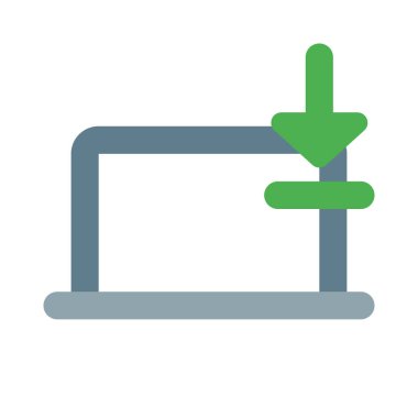 Laptop deposuna veri alınıyor ve kaydediliyor.