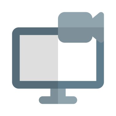 Monitörde görsel veri yakalanıyor ve saklanıyor.