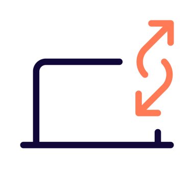 Veriler aygıtlar arasında dizüstü bilgisayarla aktarılıyor.