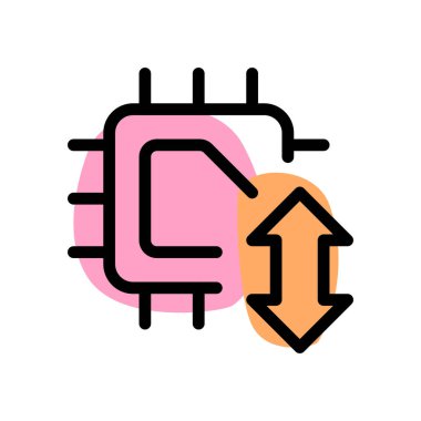 Bilgiyi mikroçip kullanılarak aktarılıyor.