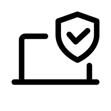 Sağlam güvenlik mekanizmalarıyla korunan dizüstü bilgisayar.