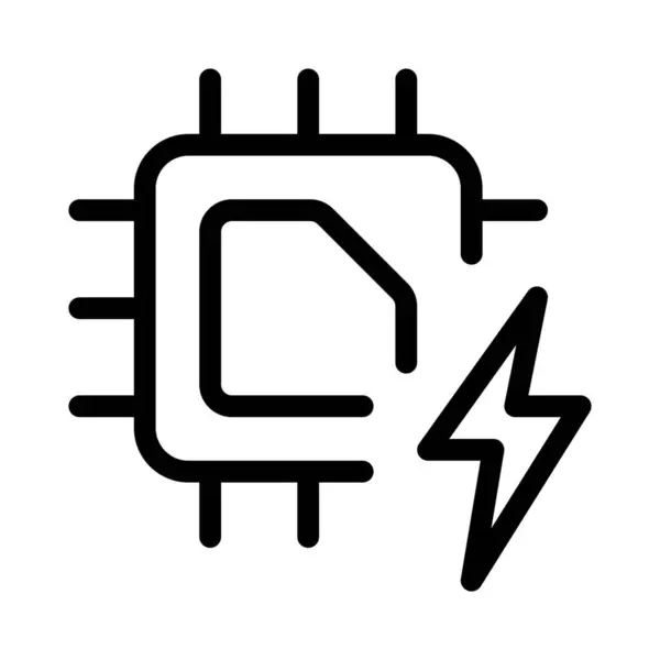 Elektrisk Radering Och Programmering Flashchip — Stock vektor