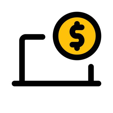 Finansal işler için dizüstü bilgisayar kullanımı.