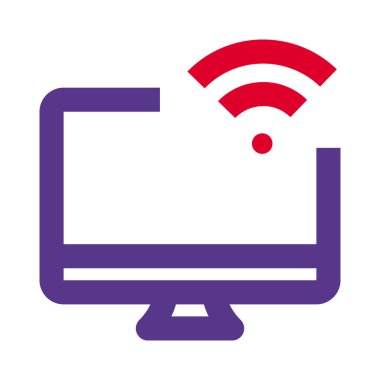 İnternet erişimi için masaüstünde kablosuz bağlantı.