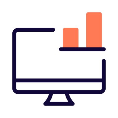 Masaüstünde verilerin grafiksel gösterimi.