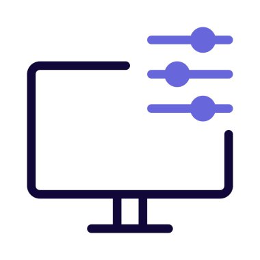 Monitördeki dengeli ses ayarları ayarlanıyor.