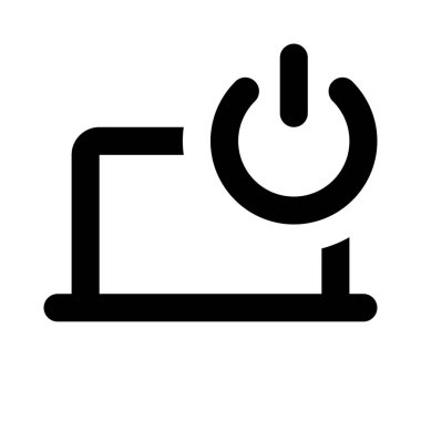 Etkinleştirme için dizüstü bilgisayarda güç düğmesi.