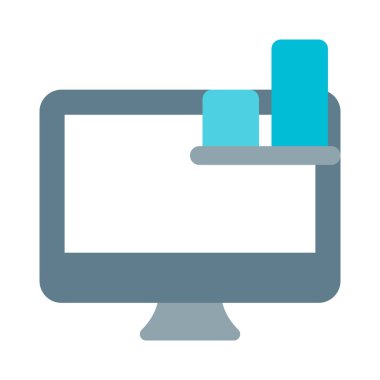 Masaüstünde verilerin grafiksel gösterimi.