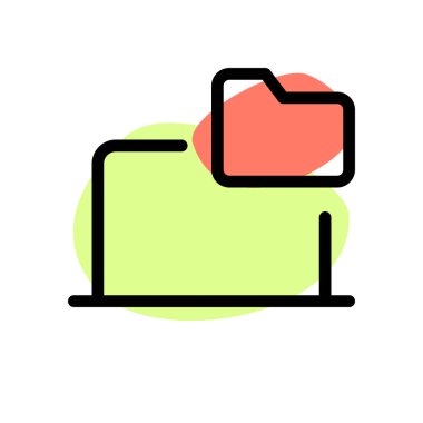 Dizüstü bilgisayardaki veri için sanal depolama alanı.