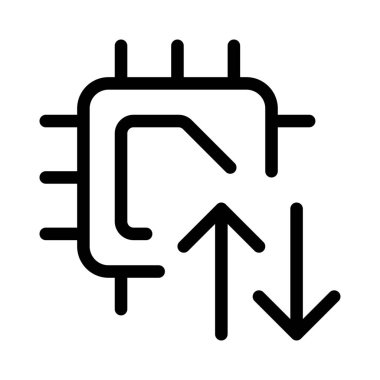 Verileri aktarmak için bir mikro işlemci kullanılıyor.