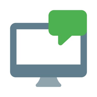 İletişim için bir masaüstü kullanılıyor.