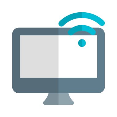 İnternet erişimi için masaüstünde kablosuz bağlantı.