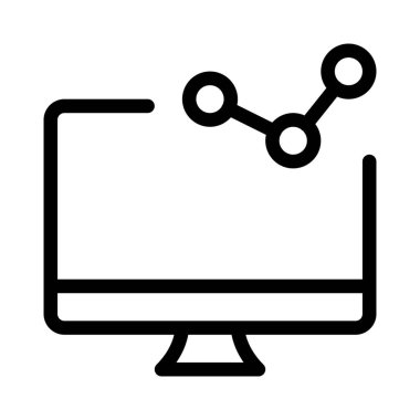 Masaüstü ekranında verilerin görsel temsili.