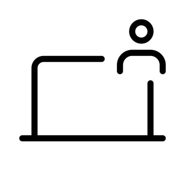 Çalışma alanları için dizüstü bilgisayar kullanan kullanıcı.