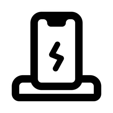 Akıllı telefonu şarj etmek için kablosuz güç transferi.