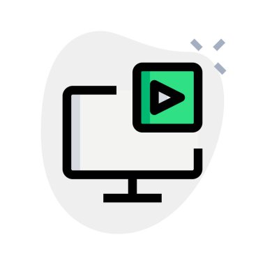 Monitör ekranında görüntülenen görsel içerik.