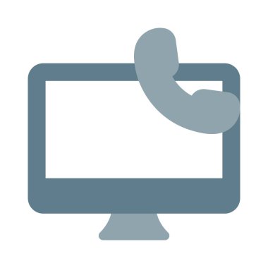 Sesli iletişim için masaüstüne telefon.