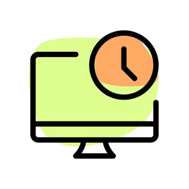 Bilgisayar masaüstünde gösterilen zaman.