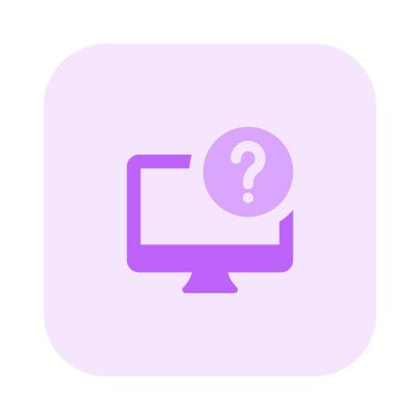 Yardım almak için masaüstünde soru işareti seçeneği.