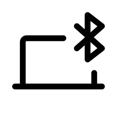 Kablosuz bağlantı için bluetooth bağlantısı olan dizüstü bilgisayar.