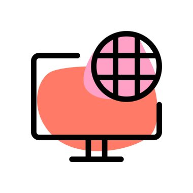 Bilgisayar monitörü ekranında görüntülenen web tarayıcısı.