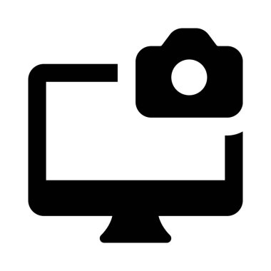 Dahili kamerayla donatılmış bir masaüstü.