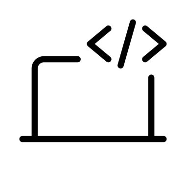 Dizüstü bilgisayardaki programlama düzenleniyor veya çalıştırılıyor.