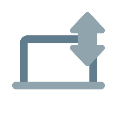 Aygıtlar arasında veri aktarmak için bir dizüstü bilgisayar kullan.