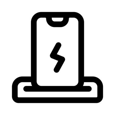 Akıllı telefonu şarj etmek için kablosuz güç transferi.