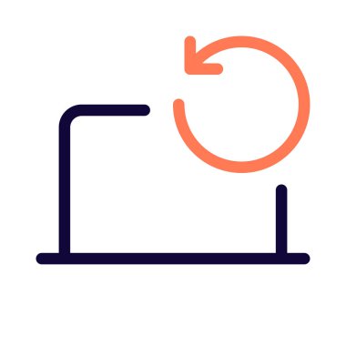 Yeni bir başlangıç için dizüstü bilgisayar yeniden başlatılıyor.