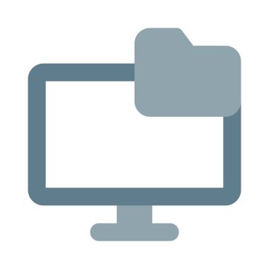 Bilgi depolamak için masaüstünde dijital dizin.