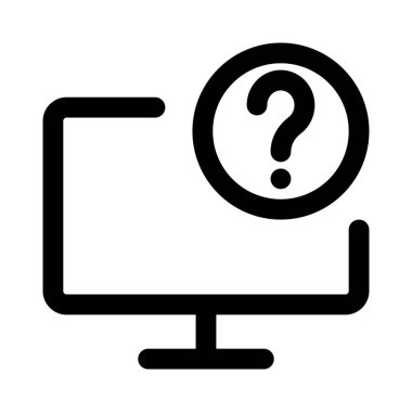 Monitör hakkında bir soruşturma ya da sorgu.