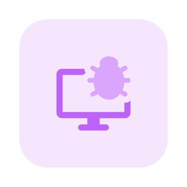 Monitörde bir yazılım hatası gösteriliyor.