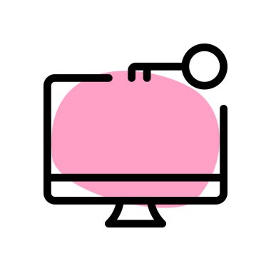 Masaüstünde güvenlik veya şifreleme özelliği.