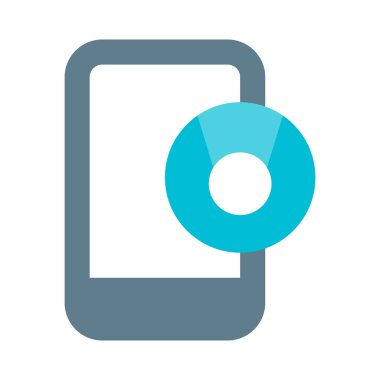 Dahili web kamerası olan şık bir akıllı telefon.