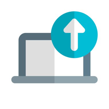 Bir dizüstü bilgisayardan başka bir aygıta veri yükleniyor.