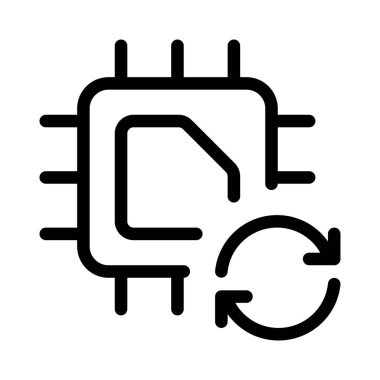 Bir mikroçipteki veriler yükseltiliyor veya sıfırlanıyor.