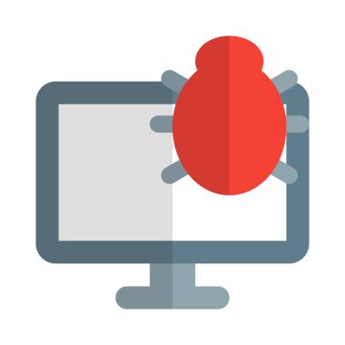 Monitörde bir yazılım hatası gösteriliyor.