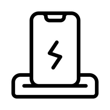 Akıllı telefonu şarj etmek için kablosuz güç transferi.