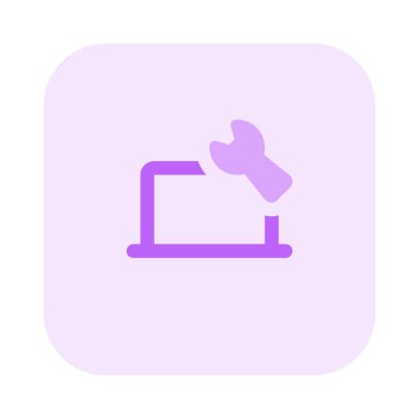 Dizüstü bilgisayar sistem bakım araçlarını temsil eden anahtar.